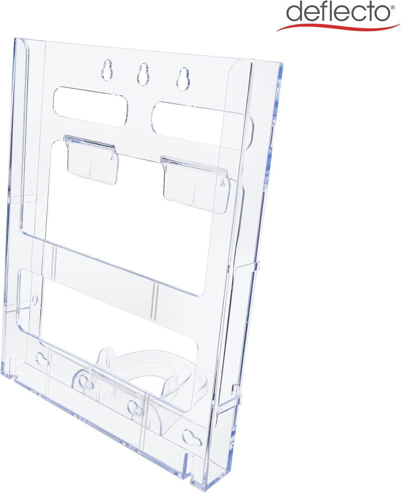 Deflecto Deflecto Lit Loc Interlocking Magazine Holder Clear 1114 x 9 x 114 772001  - Image 5
