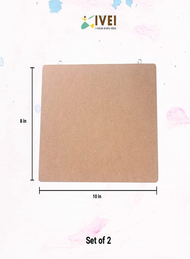 IVEI MDF DIY Blank Name Plate Base Wood Sheet Craft - MDF Plain Wooden Rectangle Board Blank Name Plates Cutouts for Painting Wooden Sheet Craft, Decoupage, Resin Art Work & Decoration - Image 4