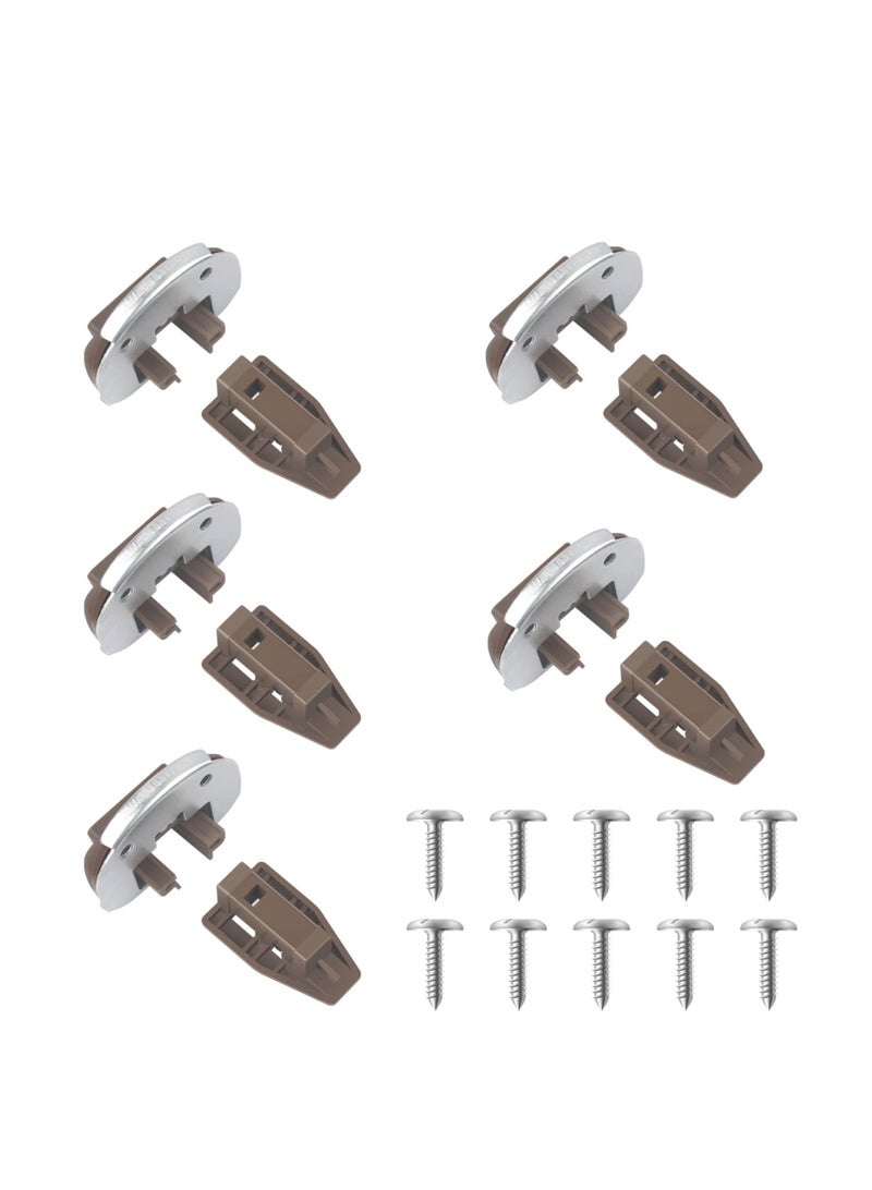 5 Sets of Metal Backed Drawer Slides for Rite-Trak II Model 168 with Stop Roller for Smooth Operation - Image 1