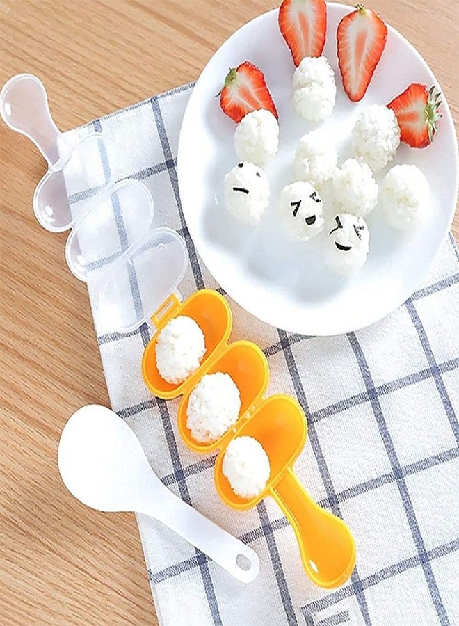 nanaxagly Rice Ball Molds DIY Sushi Balls Making Mould Kitchen Diningroom Tools for Shake DIY Lunch with a Mini Rice Spoon - Image 2