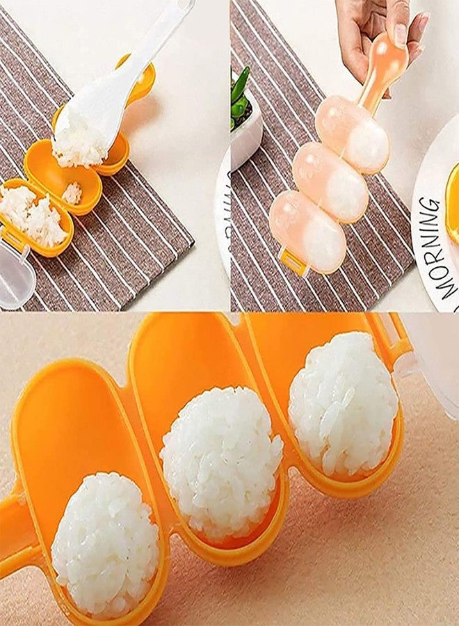 nanaxagly Rice Ball Molds DIY Sushi Balls Making Mould Kitchen Diningroom Tools for Shake DIY Lunch with a Mini Rice Spoon - Image 4