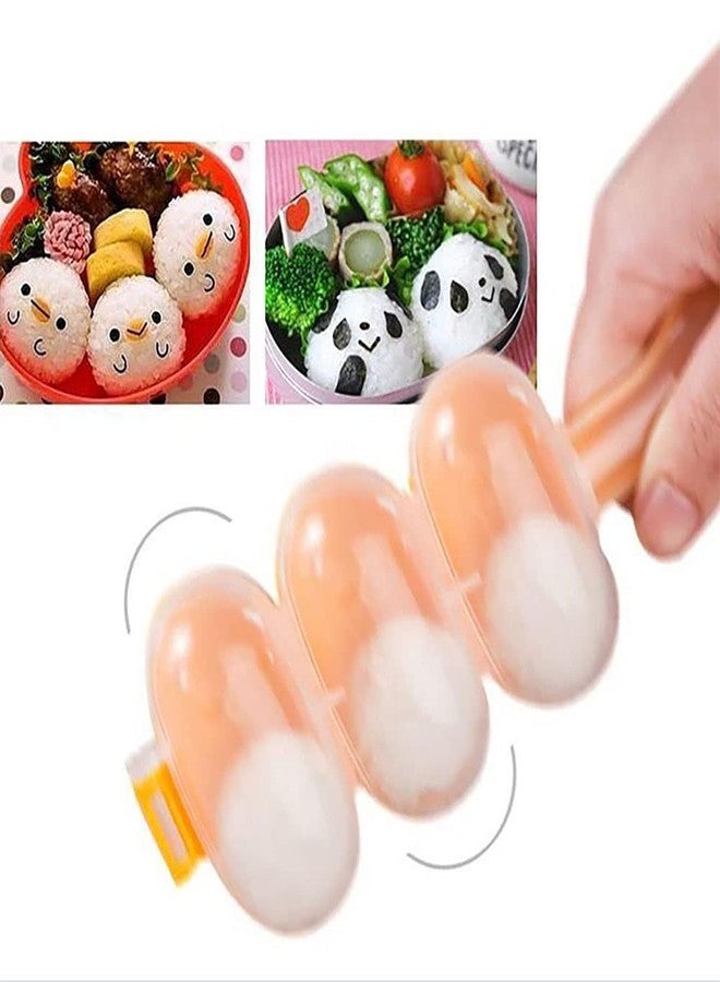 nanaxagly Rice Ball Molds DIY Sushi Balls Making Mould Kitchen Diningroom Tools for Shake DIY Lunch with a Mini Rice Spoon - Image 5