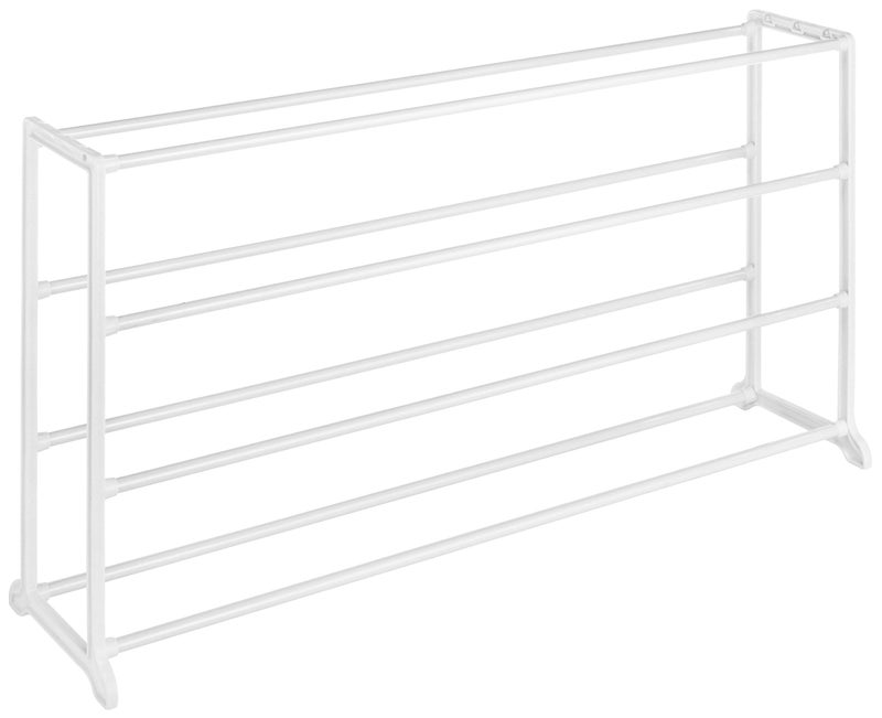 Whitmor 4 Tier 20 Pair Floor Shoe Rack - White - Image 1
