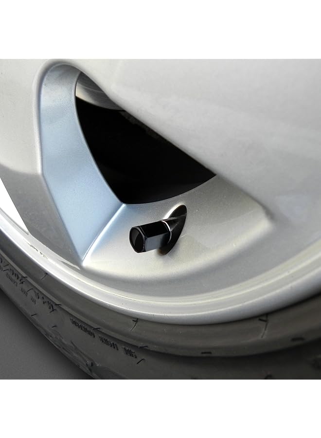 شيفروليه أغطية صمامات جذع الإطارات بشعار Camaro Ss باللون الأسود - Image 3