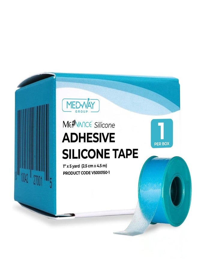 Medvance Soft Silicone Tape with Perforation for Easy Cut Size - 1" Width (1 Pack, 5 Yards) - Image 1