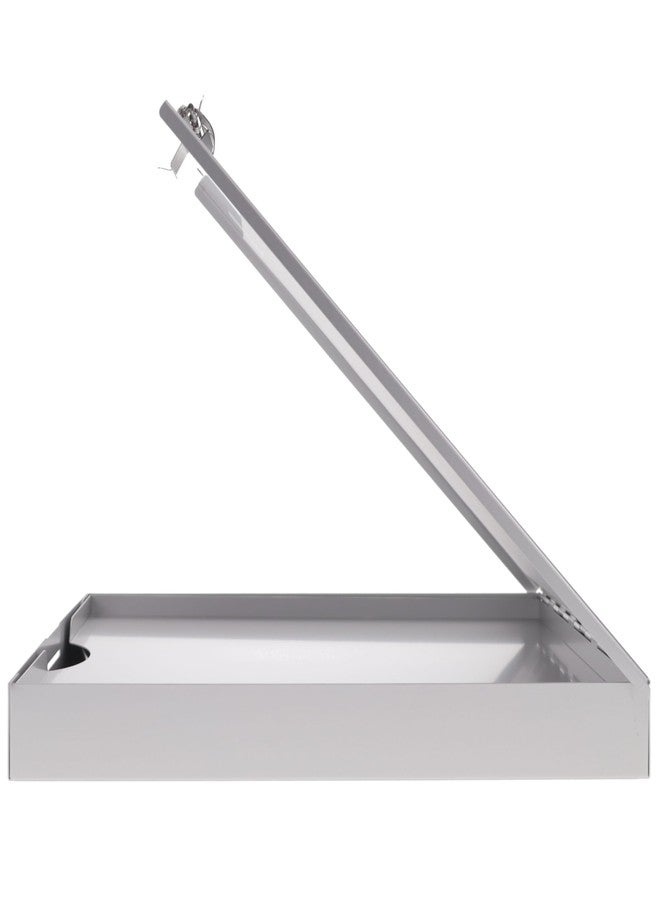 Saunders Metal Clipboard with Storage, Silver Dual Layer Nursing Clipboard Folio, Letter Size Paper Organizer, Steel Clip with Self Locking Latch, Form Holder for Office, School & Work - Made in USA - Image 4
