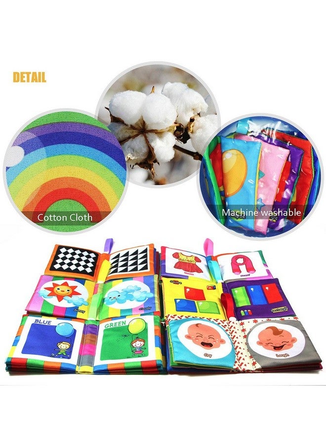 teytoy My First Soft Book, 6 Pcs Nontoxic Fabric Baby Cloth Books Early Education Toys Activity Crinkle Cloth Book For Toddler, Infants And Kids Perfect For Baby Shower (New Version)  - Image 4