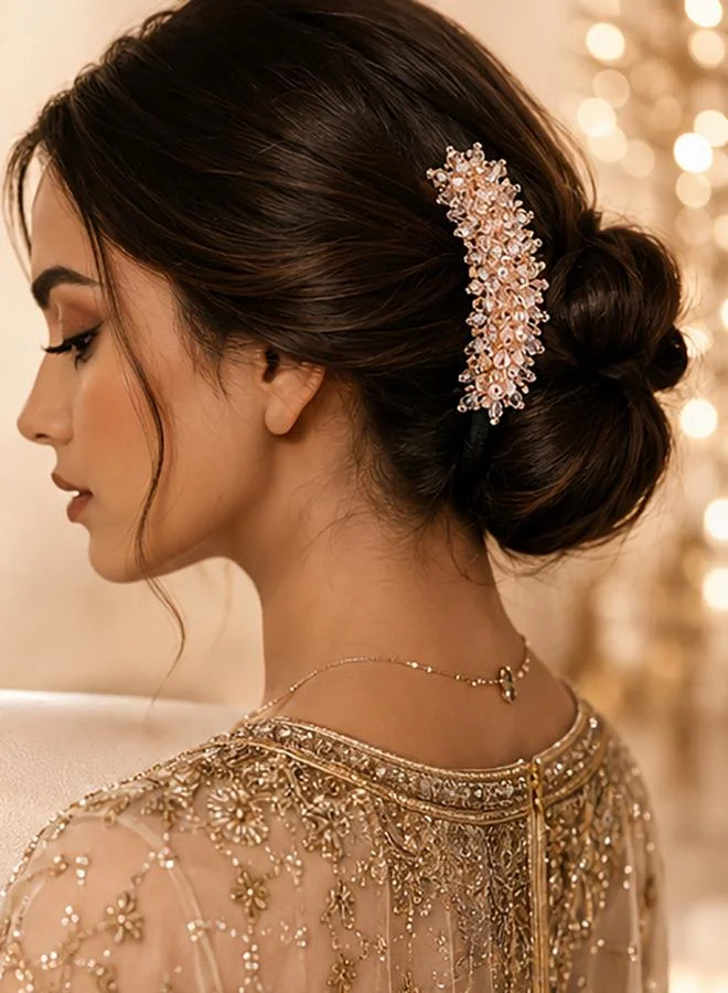 تايك تو عصا شعر بخرز كريستال وأداة صنع كعكة الشعر