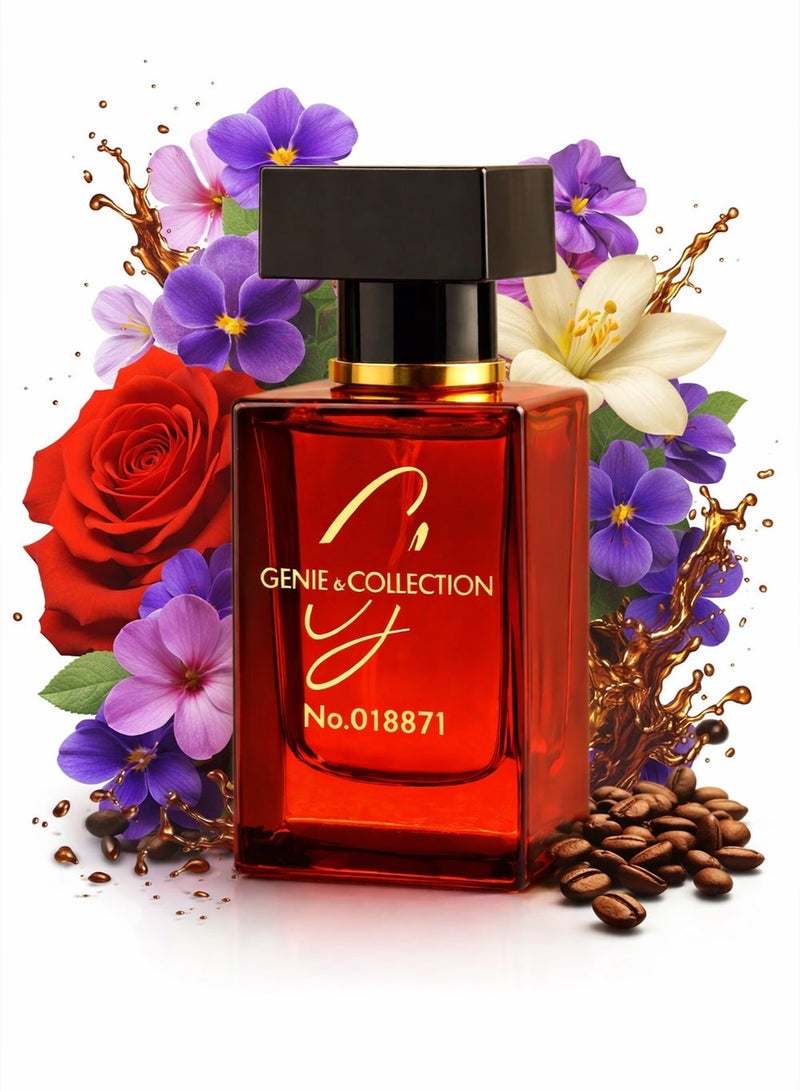 Genie Collection Luxury Perfume for Women Genie Collection No.8871 Eau de Parfum 25 ml | Vanilla Long Lasting Fragrance with Luxury Fruity Amber, Rose & Coffee Notes - Image 1