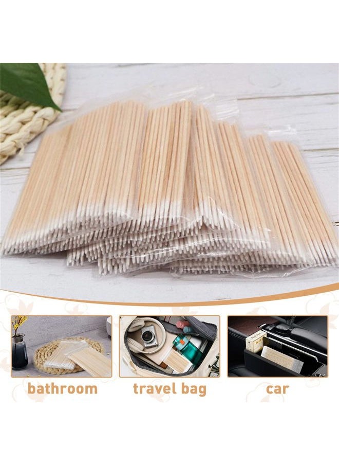 fenshine Fenshine 1000 Count Microblading Cotton Swab, Cotton Swabs Pointed Tip, Cotton Swabs Wood Sticks, Cotton Tipped Applicator, Tattoo Permanent Supplies (1000pcs)  - Image 2