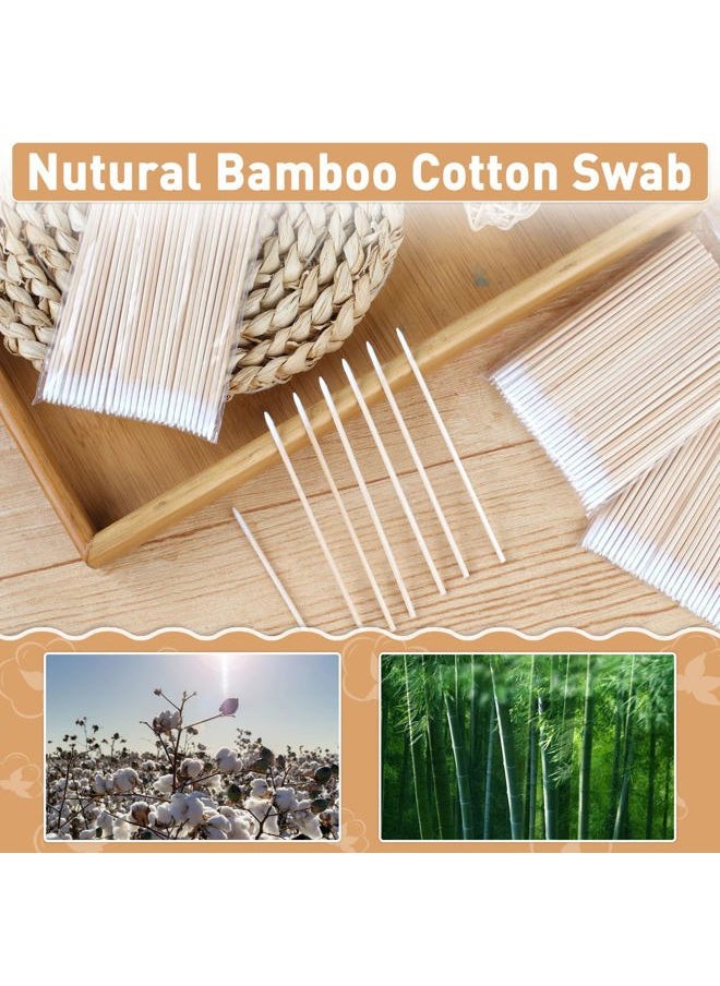 fenshine Fenshine 1000 Count Microblading Cotton Swab, Cotton Swabs Pointed Tip, Cotton Swabs Wood Sticks, Cotton Tipped Applicator, Tattoo Permanent Supplies (1000pcs)  - Image 4