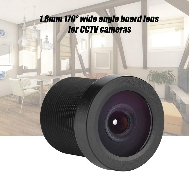 Oumij 1.8mm 170 Wide Angle Lens, 1MP IR Board Lens for 1/3" & 1/4" CCD Security CCTV Camera, Standard, Plastic Construction, C Mount, Fixed Focus, Default - Image 2
