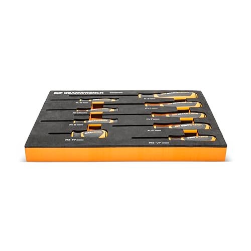 GearWrench مجموعة مفكات فيليبس مزدوجة المواد من جير وrench 9 قطع في صينية تخزين فوم - GWMSSCRPH - Image 4