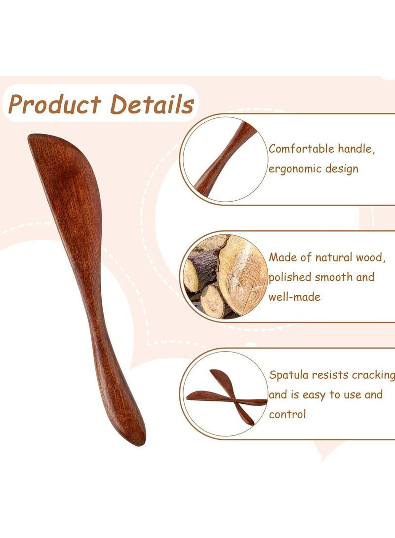 4 Pcs Wooden er Knife Set - Mini Spreaders for Jam, Cheese, and Cream  - Image 3