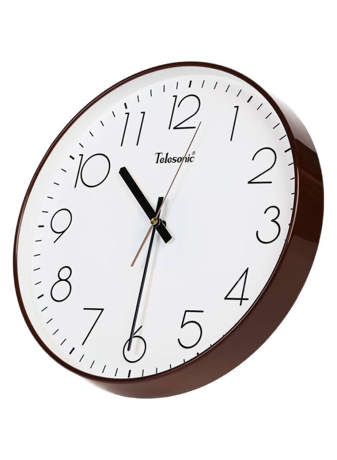 Telesonic Wall Clock Living Room Bedroom Quartz Clock Modern Minimalist Clock No Punching Fashion 3D Stereo Clock Hanging Clock 25Cm - Image 1