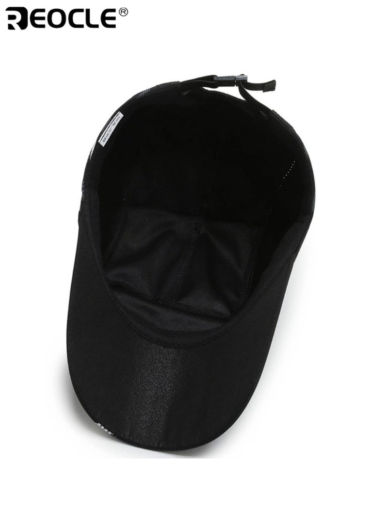 REOCLE Men's Quick-Dry Lightweight Baseball Caps Breathable Mesh Back Adjustable Hat Fit for Outdoor Sports Fishing Hiking Urban Walks - Image 4