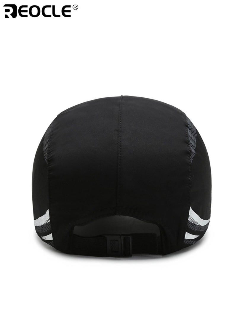 REOCLE Men's Quick-Dry Lightweight Baseball Caps Breathable Mesh Back Adjustable Hat Fit for Outdoor Sports Fishing Hiking Urban Walks - Image 3