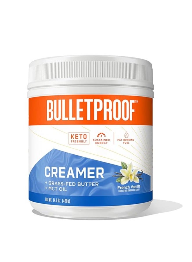 بوليت بروف كريمة الفانيليا الفرنسية، 14.8 أونصة، كريمة قهوة كيتو مع زيت MCT وزبدة العشب
