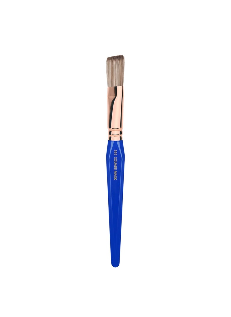 Bdellium Tools Bdellium Tools Professional Makeup Brush - Golden Triangle 365 Square Mask - With All Vegan and Soft Synthetic Fibers, For Applying Face Masks (Blue, 1pc) 