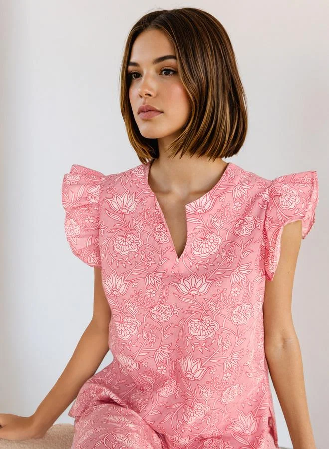 Splash FAV Printed Cotton Pyjama Set