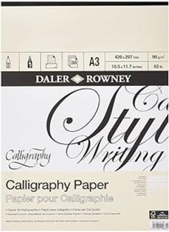 Daler Rowney Daler Rowney 403375300 a3 Calligraphy Paper Pad - 30 Paper 