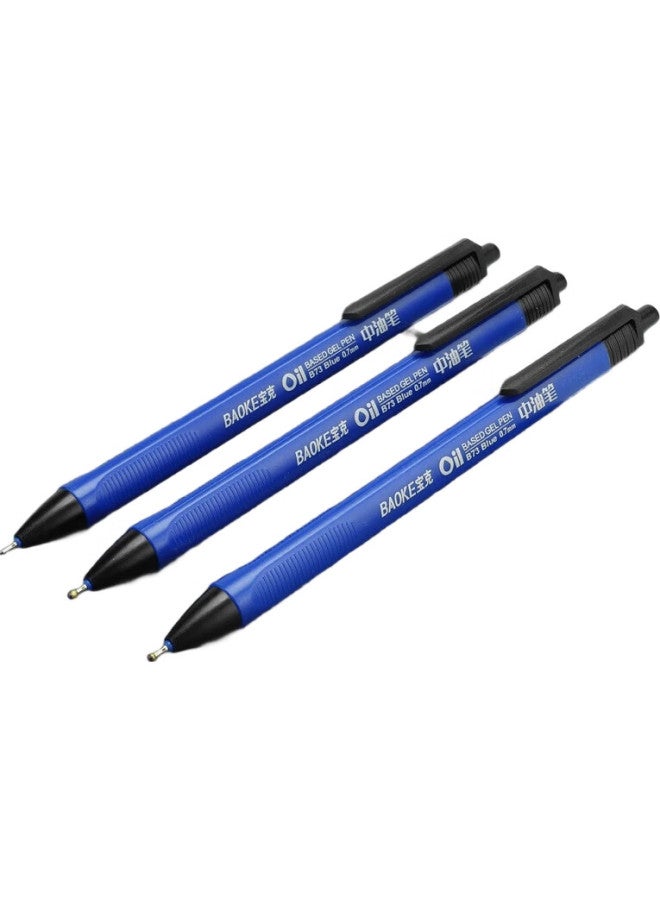 Baoke B73 Retractable Ballpoint Pen, Medium Point, Office Signature Pen, 0.7Mm, Blue, 48 Pens/Box - Image 1