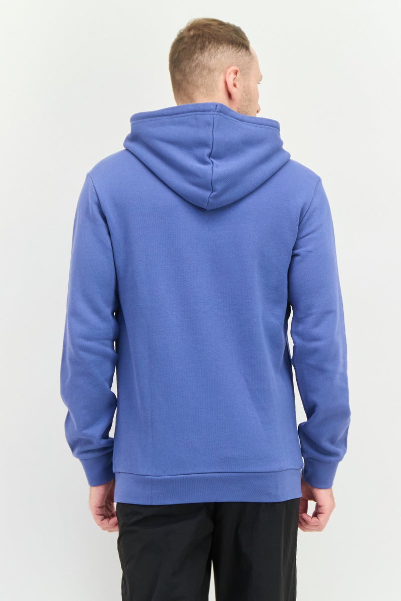 adidas Originals Men Sportswear Fit Long Sleeve Outdoor Hoodie, Dark Blue  - Image 3