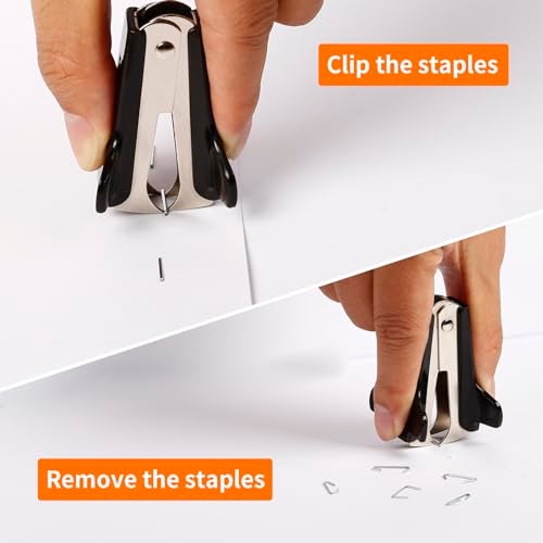 Eagle Staple Remover, Staple Puller, Extra Wide Finger Grip, Steel Jaws, Pack of 3, Black - Image 2