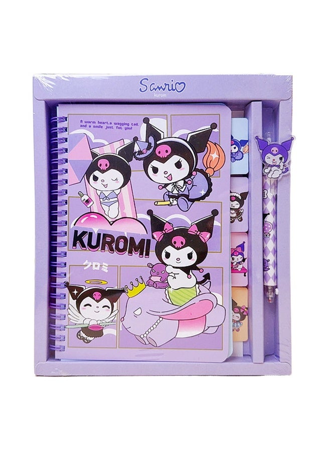 Sanrio Kawaii Cute Cartoon Notebook with Pen, Girls Hand Ledger Set, Suitable for Diary School Travel Notebook Writing and Drawing Gift Set  - Image 1