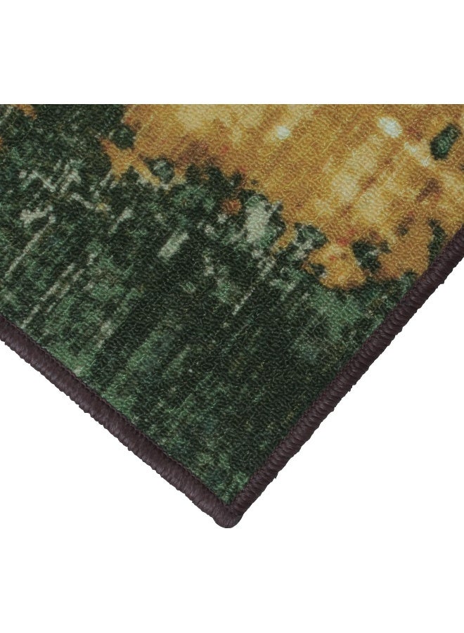 Story@Home Carpet For Living Room Anti-Slip Washable Rugs For Living Room, Boho Rug, Modern Print (Gold And Yellow, 90 X 150 Cm) - Image 3