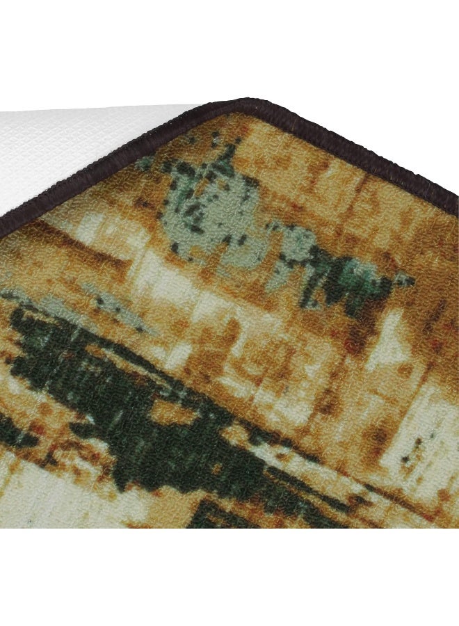 Story@Home Carpet For Living Room Anti-Slip Washable Rugs For Living Room, Boho Rug, Modern Print (Gold And Yellow, 90 X 150 Cm) - Image 4