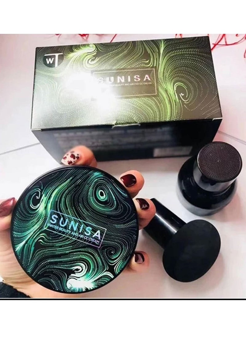 ماركة غير محددة - كريم الأساس Sunisa Mushroom Head Air Cushion CC تغطية تدوم طويلاً للعيوب ، حتى لون البشرة ، مناسب لجميع أنواع البشرة - Image 1