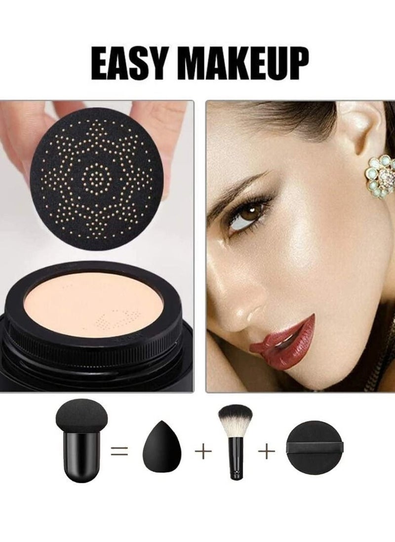 ماركة غير محددة - كريم الأساس Sunisa Mushroom Head Air Cushion CC تغطية تدوم طويلاً للعيوب ، حتى لون البشرة ، مناسب لجميع أنواع البشرة - Image 1