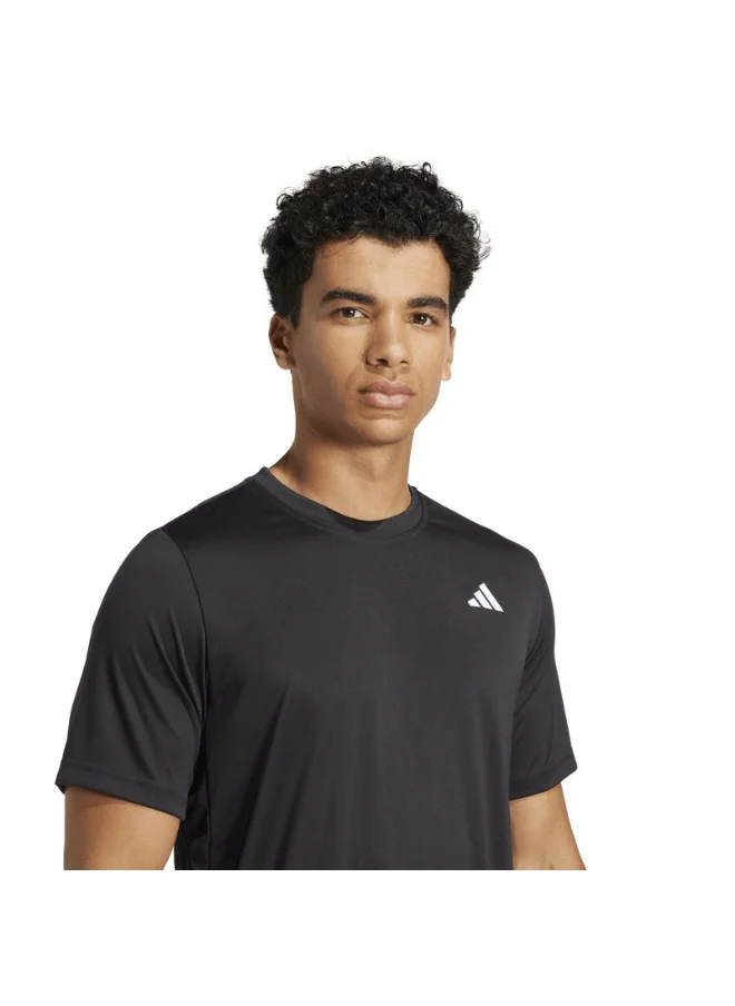 اديداس adidas CLUB TEE Black Tennis T-SHIRTS for Men - XS