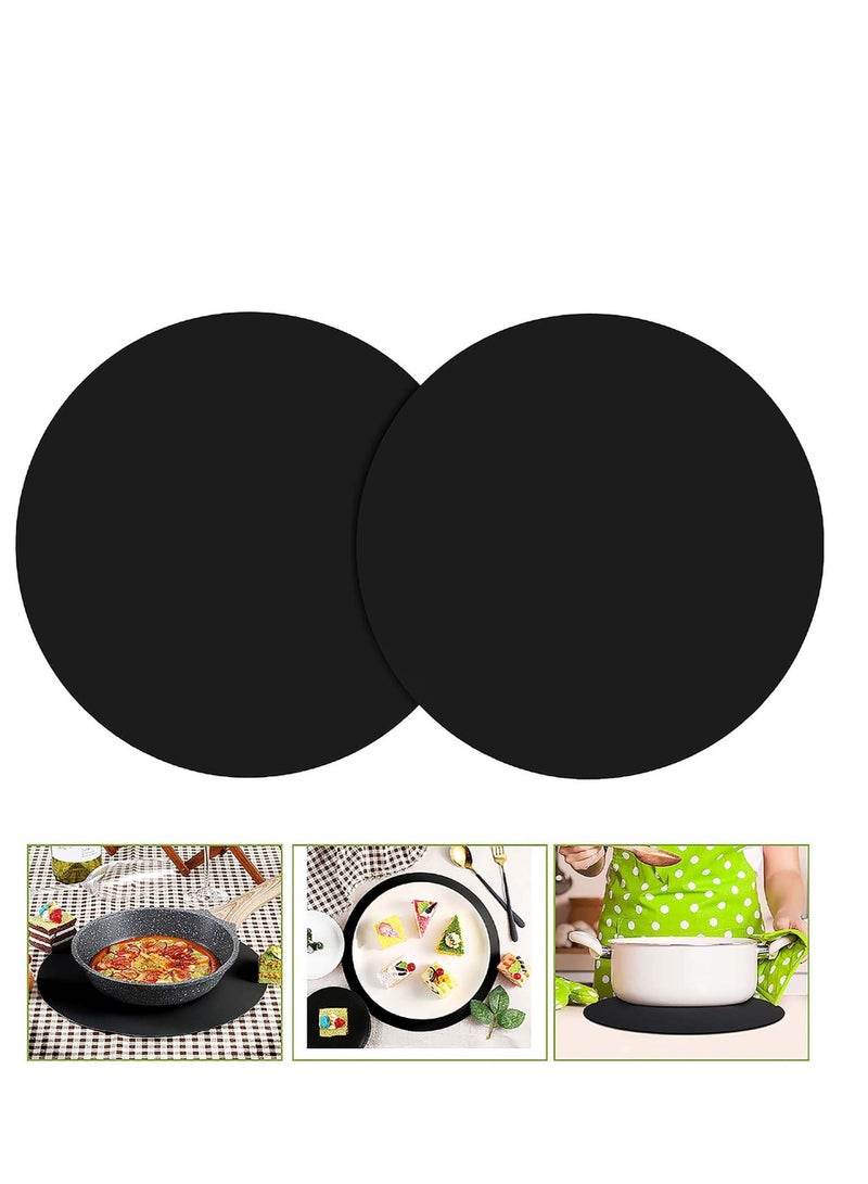 Y&D Multi-Purpose Silicone Microwave Mat, 12 Inch Non Stick, BPA Free, Food Grade Safe, Heat Resistant to 475°F, Dishwasher Safe Splatter Guard, Hot Pad, Pot Holder, Minimize Mess 2 Pack  - Image 1