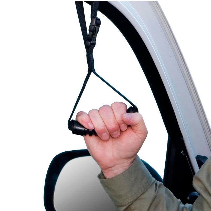 Stander CarCaddie, Car Safety Grab Handle for Adults, Seniors, and Elderly, Ergonomic Vehicle Support Handle with Adjustable Strap and Non-Slip Rubber Grip, Automotive Standing and Mobility Aid - Image 4