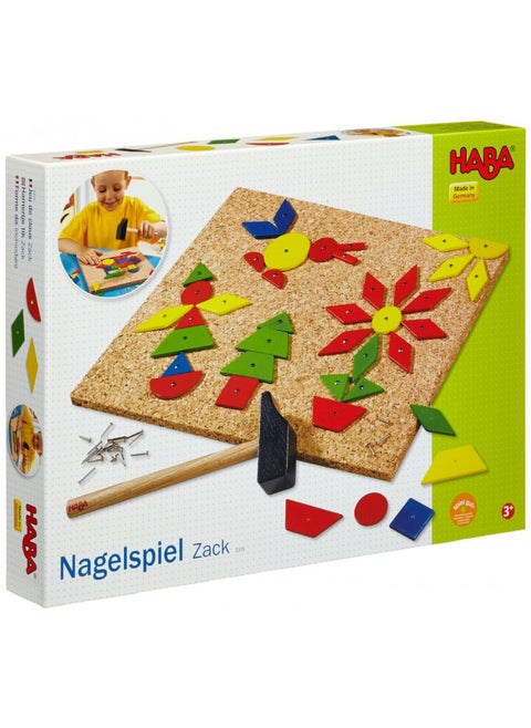 HABA Geo Shape Tack Zap Large Imaginative Design 100 Piece Set (Made in Germany)