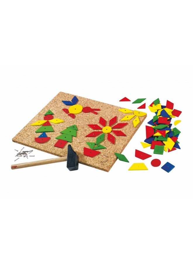 HABA Geo Shape Tack Zap Large Imaginative Design 100 Piece Set (Made in Germany)