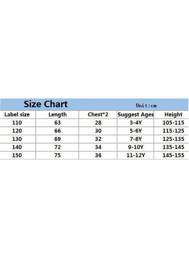 Minecraft costume skirt, 110-150cm short sleeve skirt set for girls - Image 2