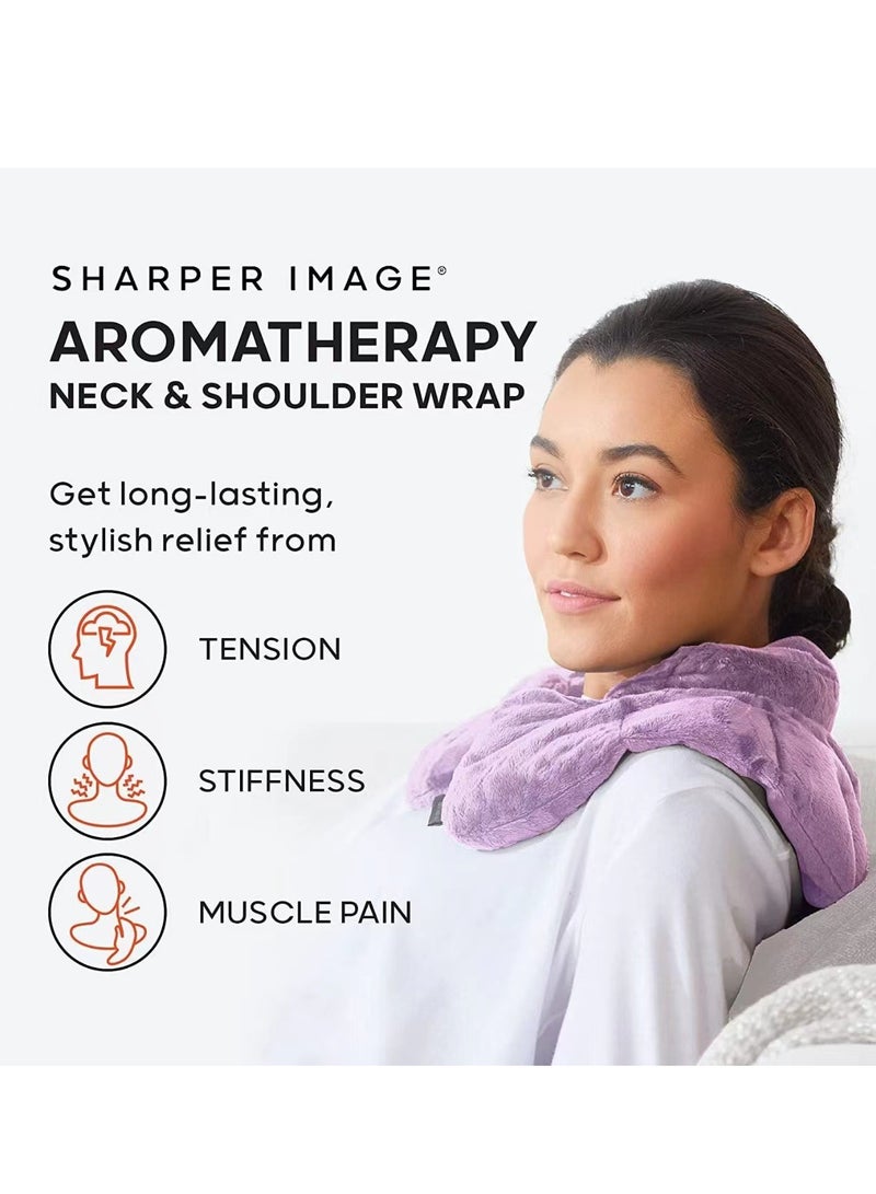 MORLIDEN Microwavable Heated Neck Wrap Warmer and Shoulder Heating Pad Microwave, Weighted Microwave Heating Pad for Neck and Shoulders Hot and Cold Compress - Image 2