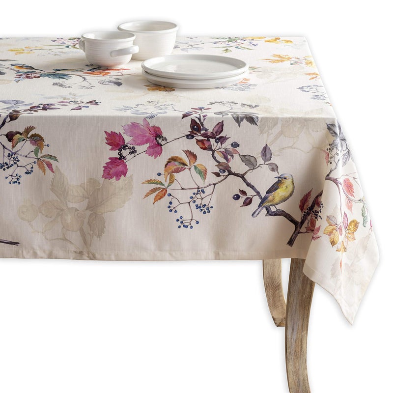 ميزون دي هيرمين Maison D Hermine Equinoxe - Beige 100 ٪ Cotton TableCloth Kitchen Table Table Table Tables Tables Farmhouse Tabletop Cover for Pirfies Wedding AtressgivingChristmas (70x108)
