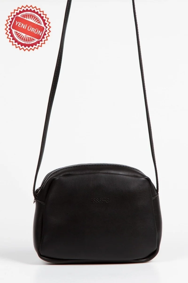 Newish Polo Black Women's Crossbody Zippered Adjustable Shoulder Bag Handbag and Shoulder Bag newpolo108