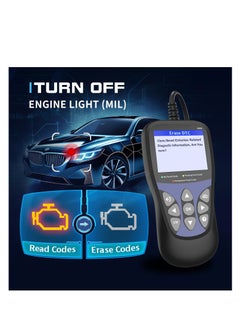 SYOSI أدوات تشخيص ماسح OBD2 للسيارة، أداة فحص المحرك وقارئ أكواد السيارات وإعادة ضبطها، وكاشف اختبار البطارية، وقارئ أكواد ضوء المحرك ومحو الكود، مع شاشة ملونة، وبيانات مباشرة  - Image 5
