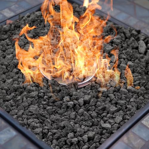 Mr. Fireglass Natural Lava Rock, 0.4"- 0.8" Small Volcanic Lava Rock for Indoor & Outdoor Fire Pits, Fireplaces, Fire Bowls & Fire Table, Decorative Garden Landscaping, Potted Plants -10 Pounds, Black - Image 5