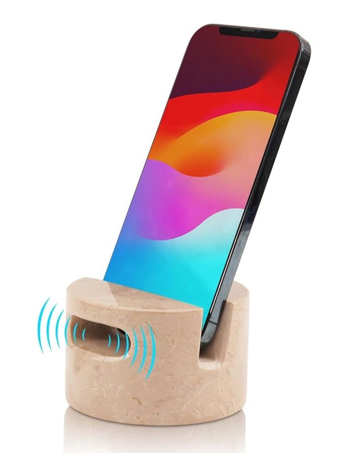 راديكالن حامل هاتف من فيرونا ماربل | حامل هاتف محمول وآيفون مصنوع يدويًا للمكتب، مقاس ٣.٥ بوصة - Image 1