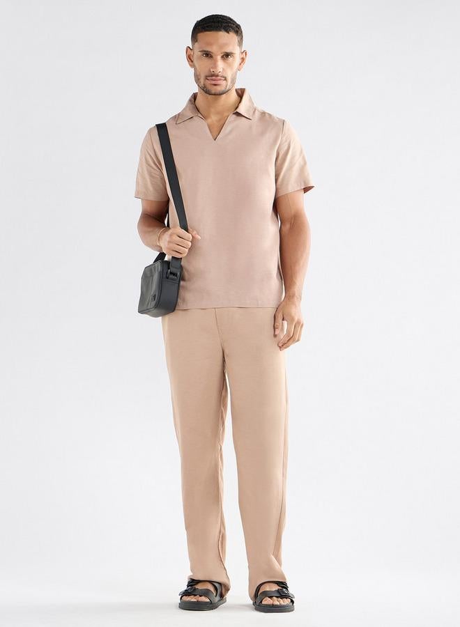 سبلاش فيڤ بنطلون سادة برباط إغلاق وجيوب - Image 2