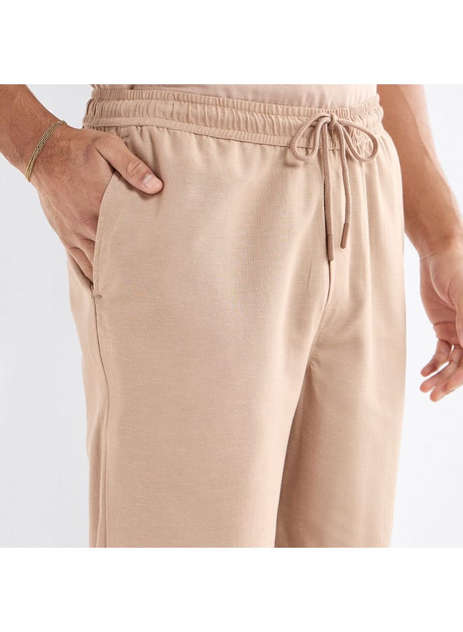 سبلاش فيڤ بنطلون سادة برباط إغلاق وجيوب - Image 4