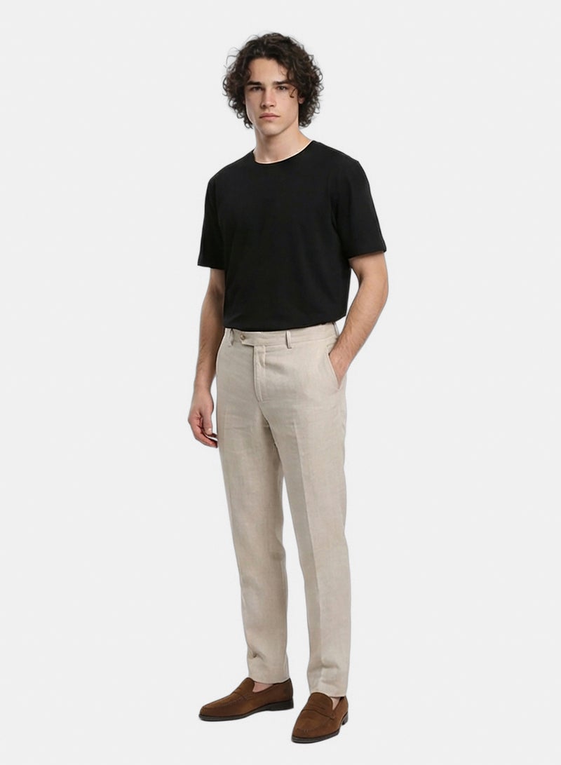 RAVIN Men Elbow-Sleeves Cotton Relaxed Basic Tee - Image 5