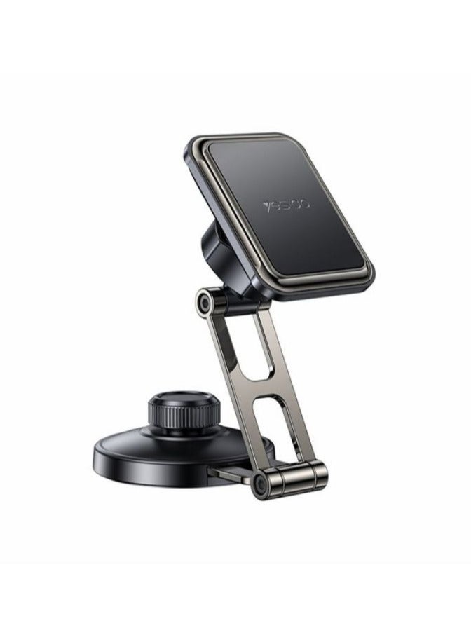Yesido C264 360° Rotating Magnetic Car Phone Holder with Folding Arm & Suction Cup - Image 1