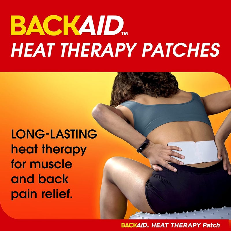 Backaid Heat Therapy Patch AirActivated Therapeutic Heat Wide for Lower Back and Hip Pain Relief 6 Count - Image 2